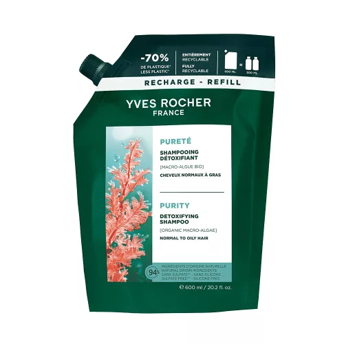 Detoxikačný šampón - náhradná náplň 600ml